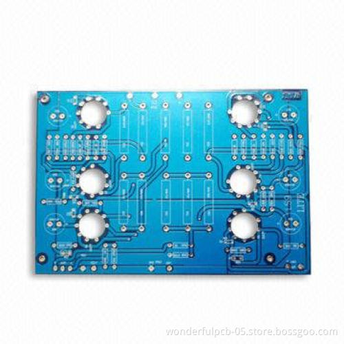 Buletooth PCB with 0.5 to 7.0oz Copper Thickness and Blue Solder Mask